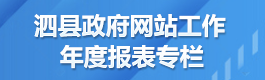 泗县政府网站工作年度报表专栏